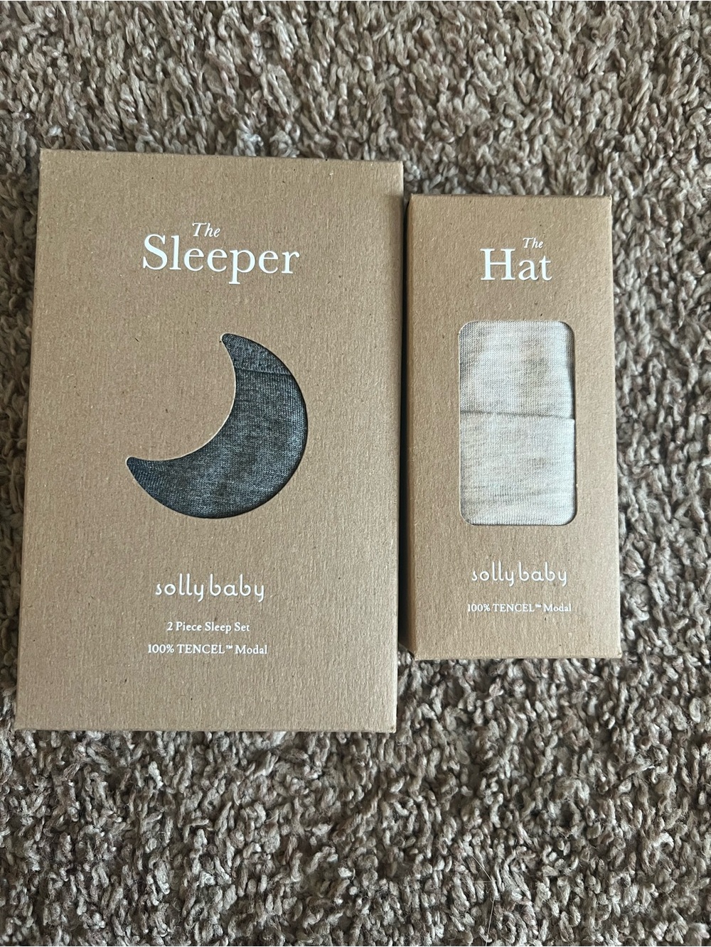 solly baby Beige Newborn Hat and Sleep set - Soft Neutral Tones